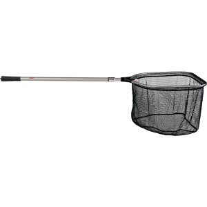 Sera Pond Teichkescher Groß mit Teleskopstiel, Netz schwarz.