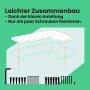 Montage des braun-schwarzen Songmics Eckregals mit Werkzeug und Schrauben. Bücherregal im Industrie-Design.