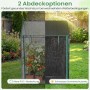 Costway Tomatengewächshaus mit PVC-Abdeckung und Sonnenschutznetz für optimales Pflanzenwachstum.