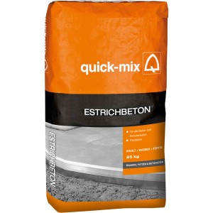Sack Quick-Mix Estrichbeton, 25 kg, für Beton- und Estricharbeiten, frostsicher.