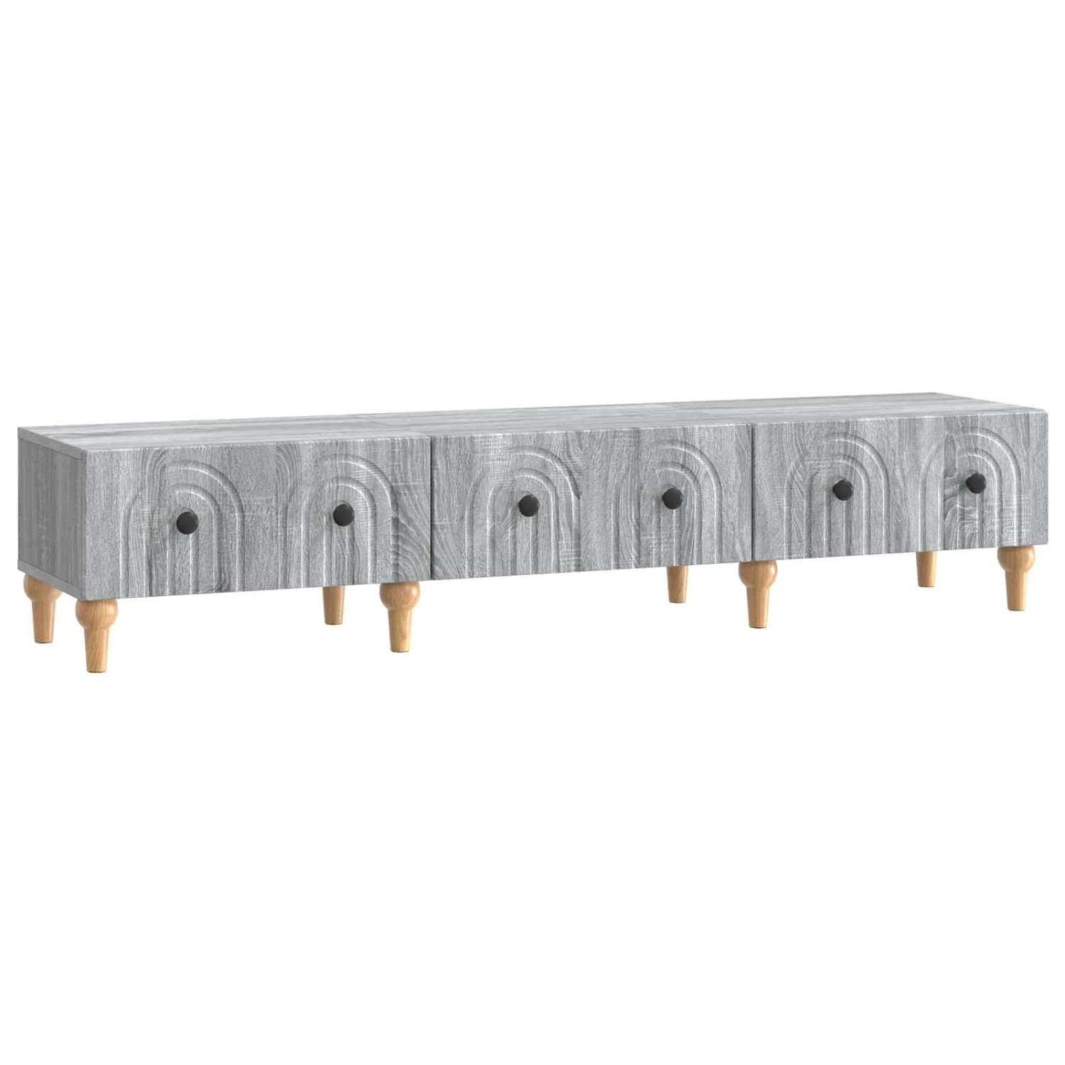 vidaXL TV-Schränk Graues Sonoma 147 x 34,5 x 30 cm Holzwerkstoff 894251
