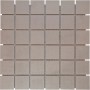 Mosaikmatte Antislip hellgrau, Keramik, 30x30cm. Rutschfeste Mosaikfliese für Bad und Küche.