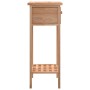 vidaXL Beistelltisch Nussbaum, 25x25x60cm, Massivholz Tisch mit Schublade.