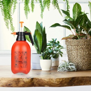 Relaxdays Drucksprüher Kunststoff Messing Orange Schwarz Verstellbar 35 cm x 17,5 cm x 14 cm 3000 ml