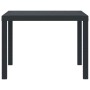vidaXL Gartentisch Anthrazit 100 x 100 x 73 cm Poly-Rattan 871680_4