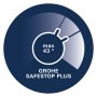 Grohe SafeStop Plus Symbol: Temperaturbegrenzung bis max. 43°C für Armaturen.