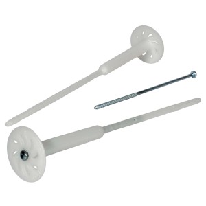 PROTEKTOR 500x Dämmstoff-Schraubdübel Ø8x340mm Vormontierte WDVS Dübel