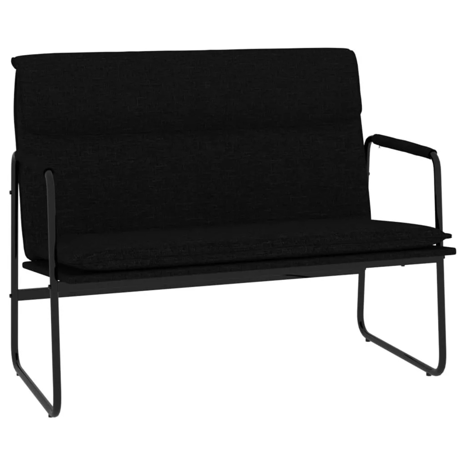 vidaXL Sitzbank Schwarz 100x64x80 cm Stoff 351353