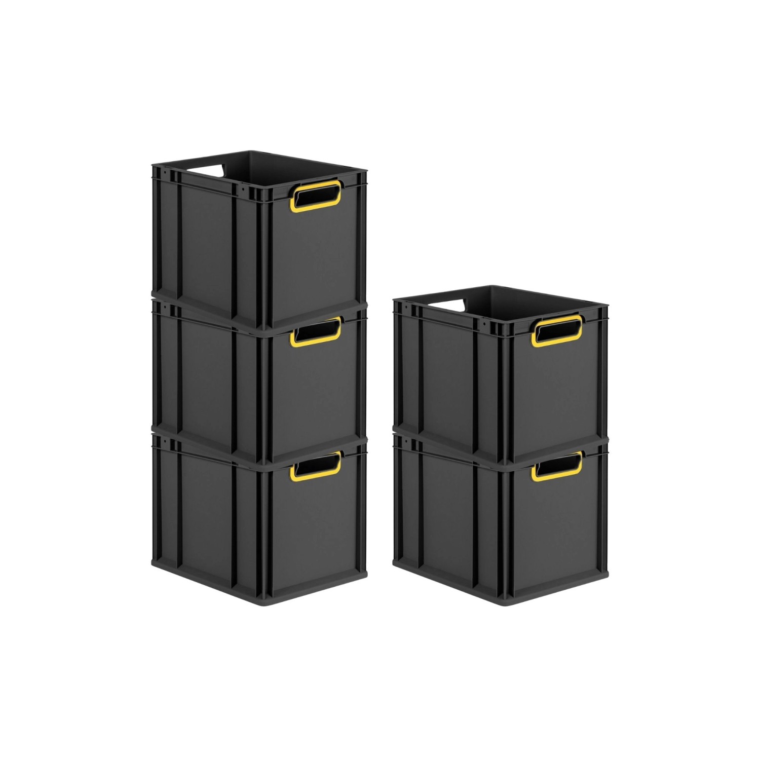 PROREGAL SparSet 5x Eurobox Nextgen Color HxBxT 32x30x40cm 30 Liter Griffe günstig online kaufen