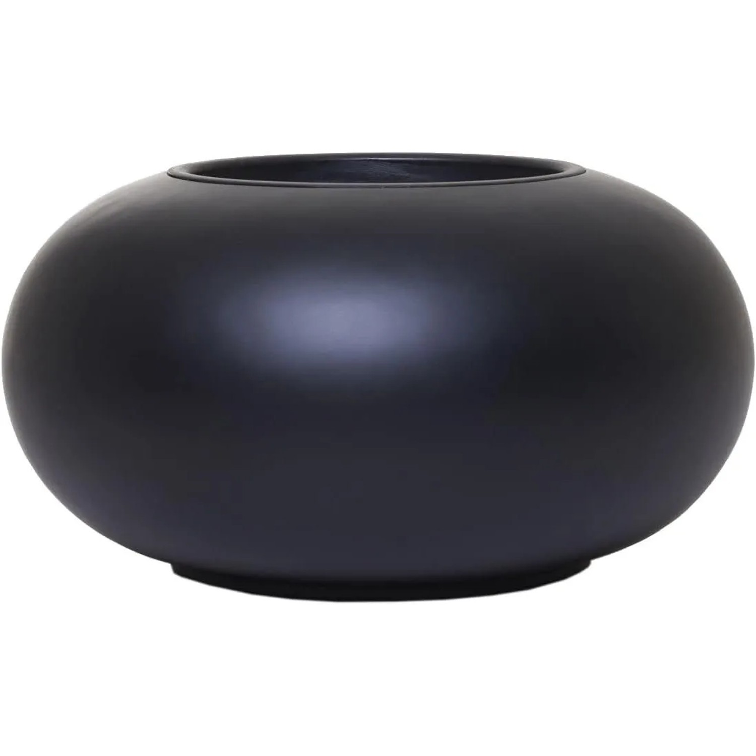 Vivanno Blumentopf Viglia 54 cm x 54 cm x 27 cm Schwarz