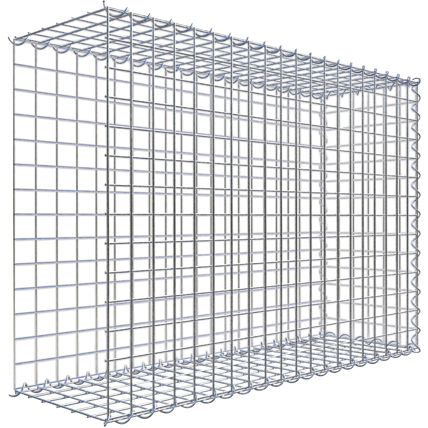Gabiona Gabione-Anbaukorb Typ 2 70 x 100 x 30 cm Maschenw 5 x 5 cm
