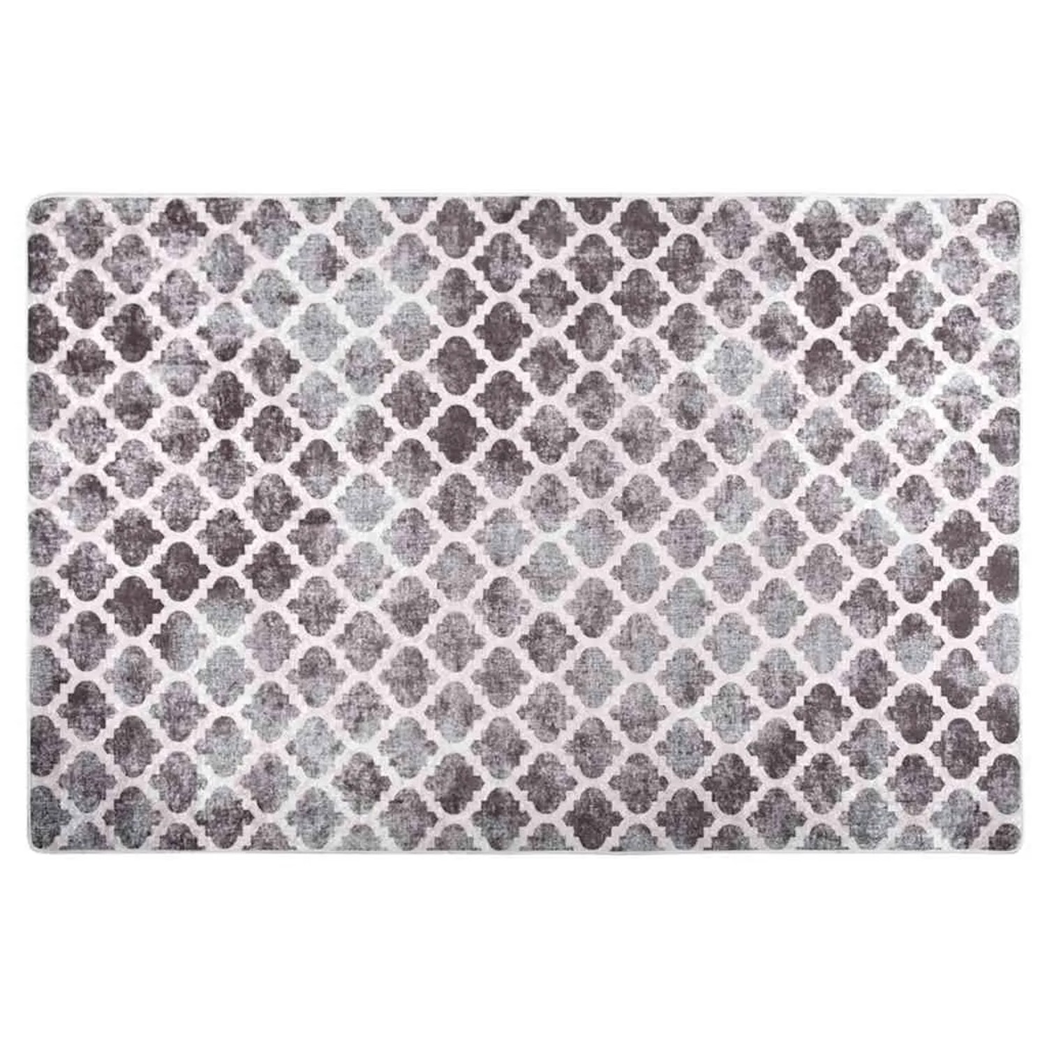 vidaXL Teppich Waschbar 80x150 cm Mehrfarbig Rutschfest 337976
