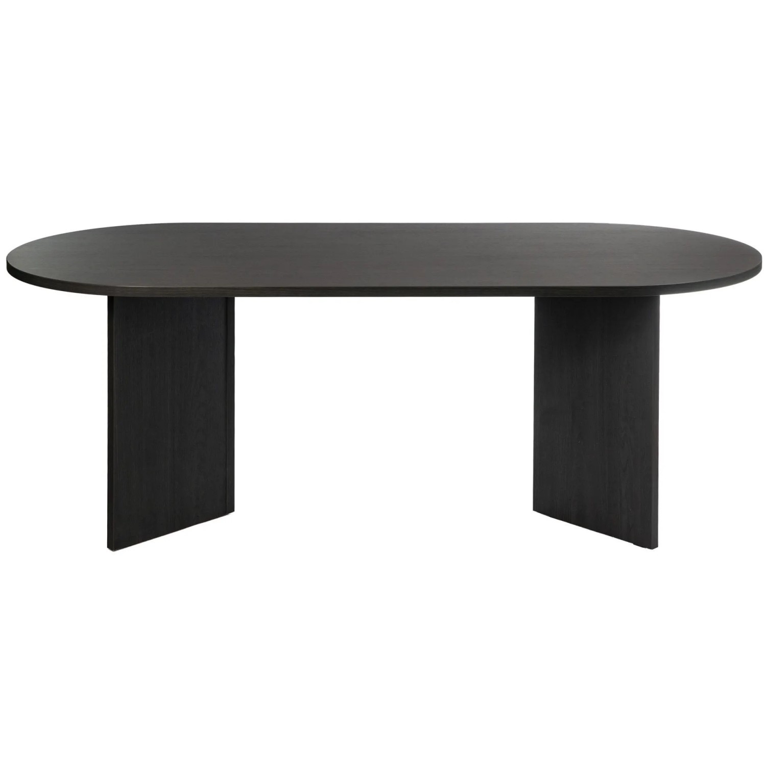 Selsey Esstisch Ovo Oval Holzoptik Esche Portland Schwarzgrau 204 cm