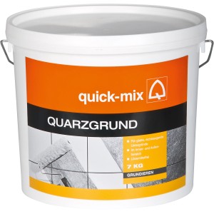 Eimer Quick-Mix Quarzgrund, 7 kg, für glatte Untergründe. Grundierung für Innen- und Außenbereich.