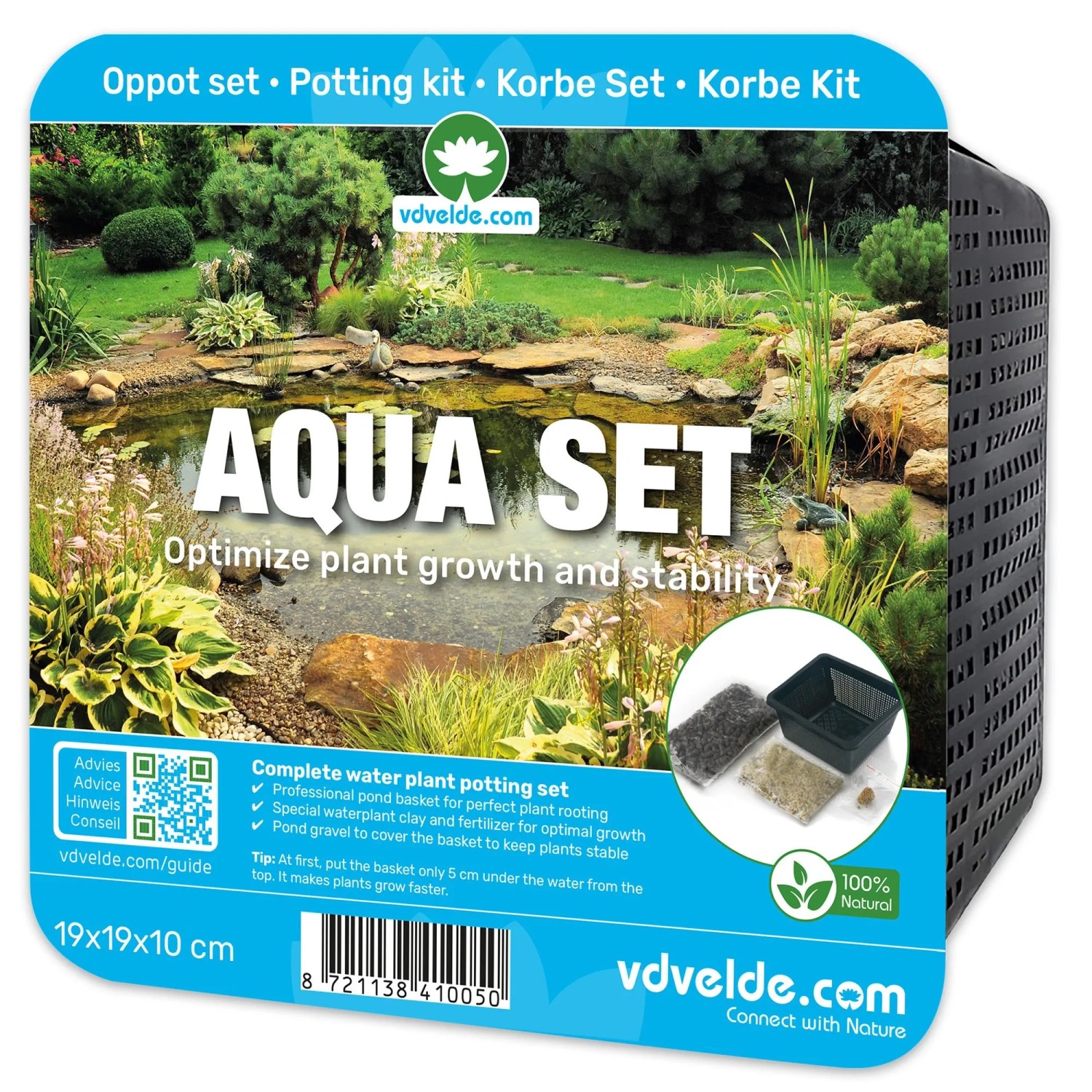 Vdvelde Aqua Set   Korb Substrat Ton Nahrung & Kies