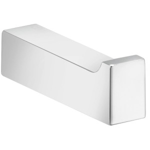 Verchromter Keuco Bademantelhaken Edition 11, moderner Handtuchhalter für Bad und WC.