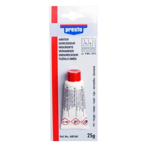 Presto Härter Rot 25g für Lackreparatur. Tube mit roter Kappe.