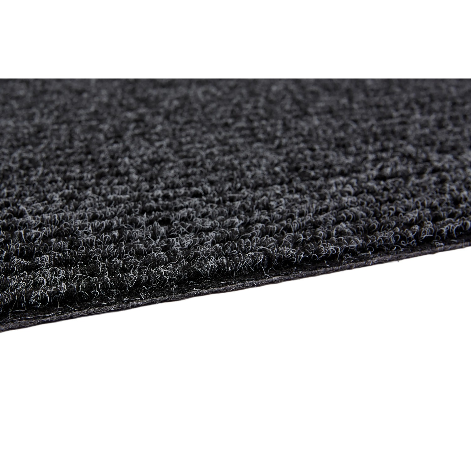 Detailaufnahme: Anthrazitfarbene Astra Türmatte Rib Line Sprint, 40x60 cm, mit Rillenstruktur.