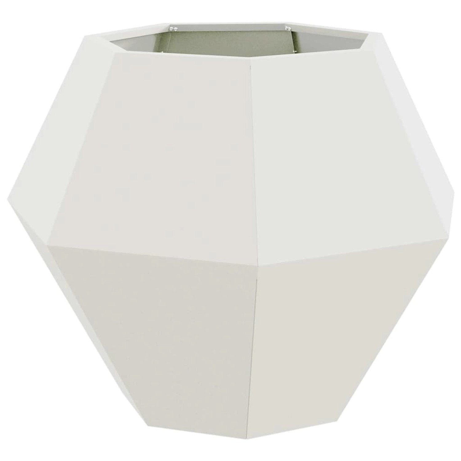 vidaXL Pflanzkübel Weiß 75 x 75 x 60 cm Stahl 884040 günstig online kaufen