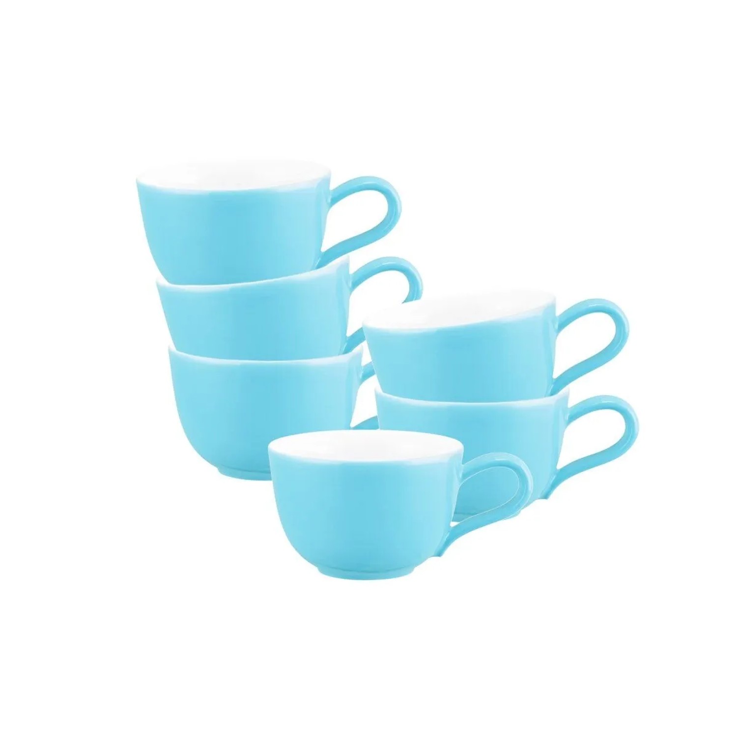 Seltmann Weiden Liberty Pure Colors Espressotasse 90 ml 6er Set Lagoon Blue