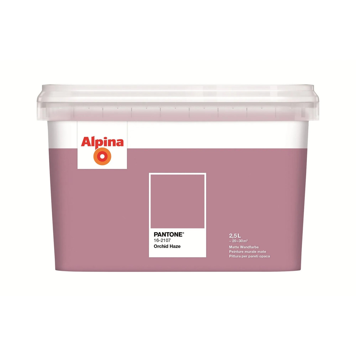 Alpina Innenfarbe Pantone Orchid Haze 2,5, Pastellviolett