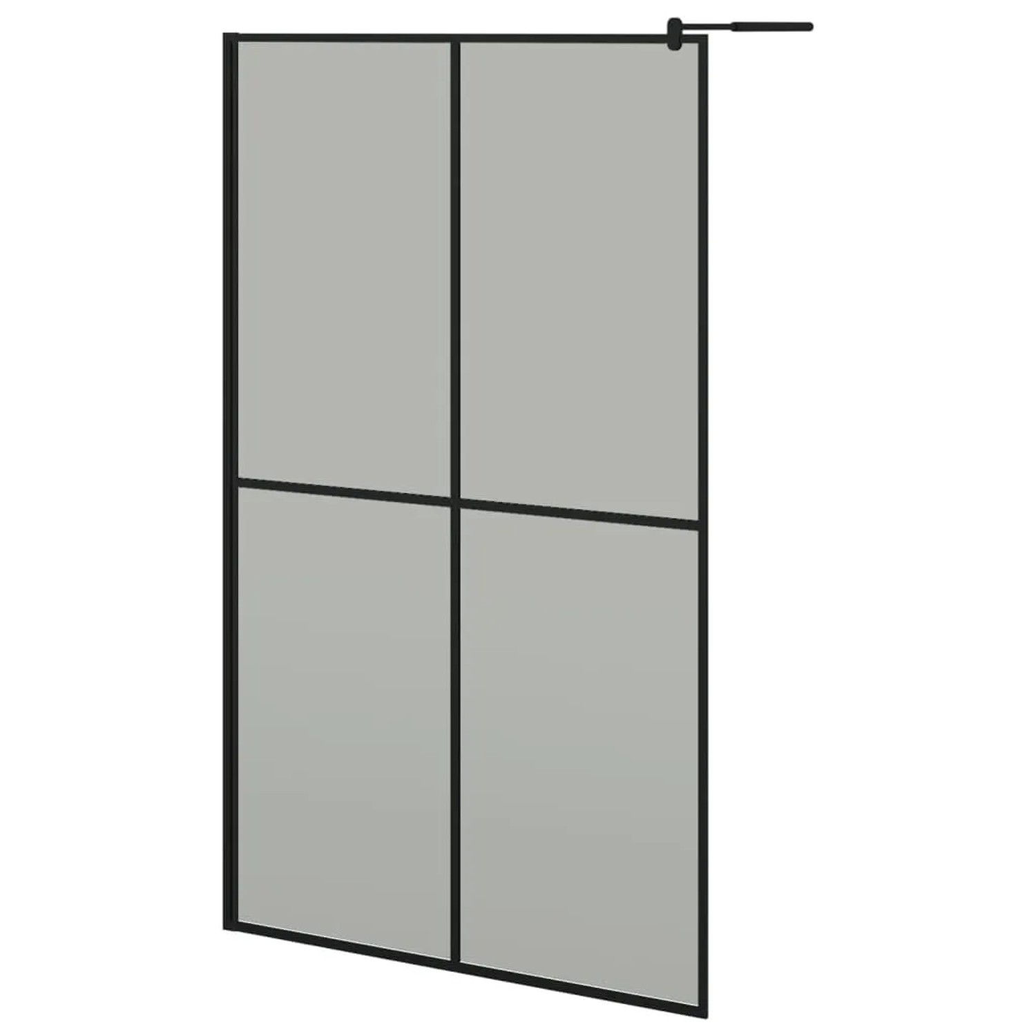 vidaXL Duschwand für Walk-In Dusche 118x190 cm Dunkles Sicherheitsglas 151887