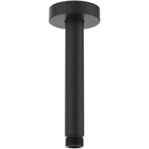 Ideal Standard Idealrain Kopfbrauseanschluss, 150mm, Schwarz matt für Deckenmontage.