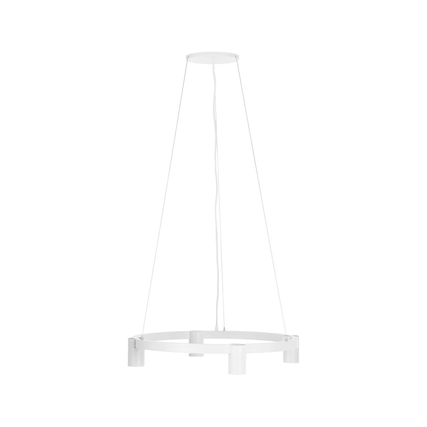 Arcchio Pendelleuchte Brinja 10008700 Modern in Weiß aus Aluminium 4-flammi günstig online kaufen