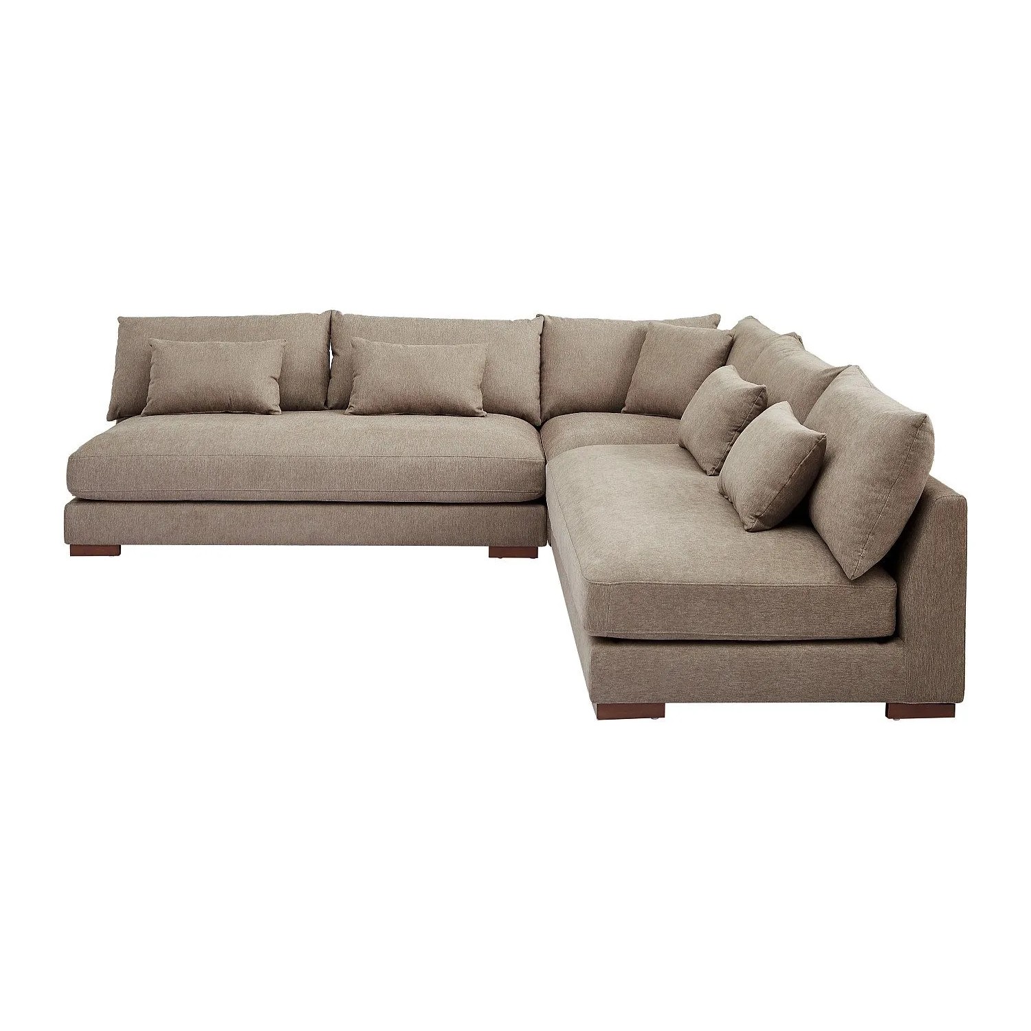 Vente-unique Sofa Ohne Schlafmöglichkeit Sperone Taupe 275 cm