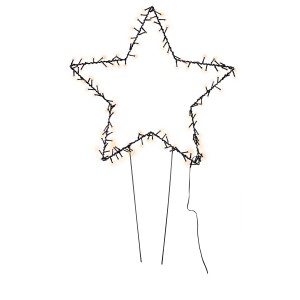 Mojawo XXL Weihnachtsstern Weihnachtsbeleuchtung Gartenstecker inkl. Netzteil 140 LEDS