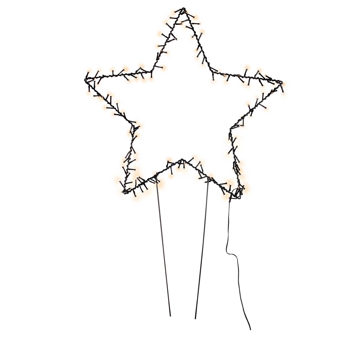 Mojawo XXL Weihnachtsstern Weihnachtsbeleuchtung Gartenstecker inkl. Netzte günstig online kaufen