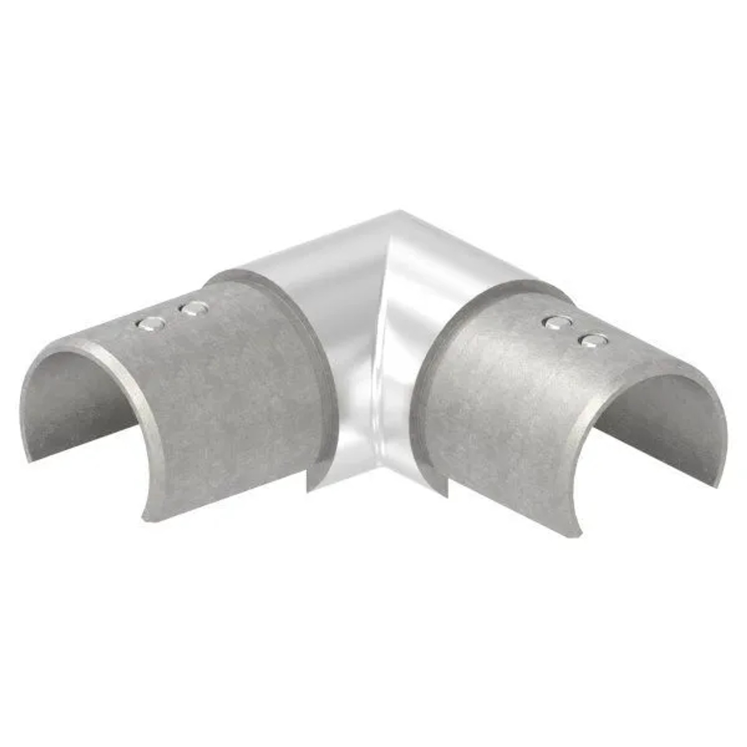 FeNau Verlaufsecke 90 Grad Horizontal Für Nutrohr Ø 42,4 mm V4A