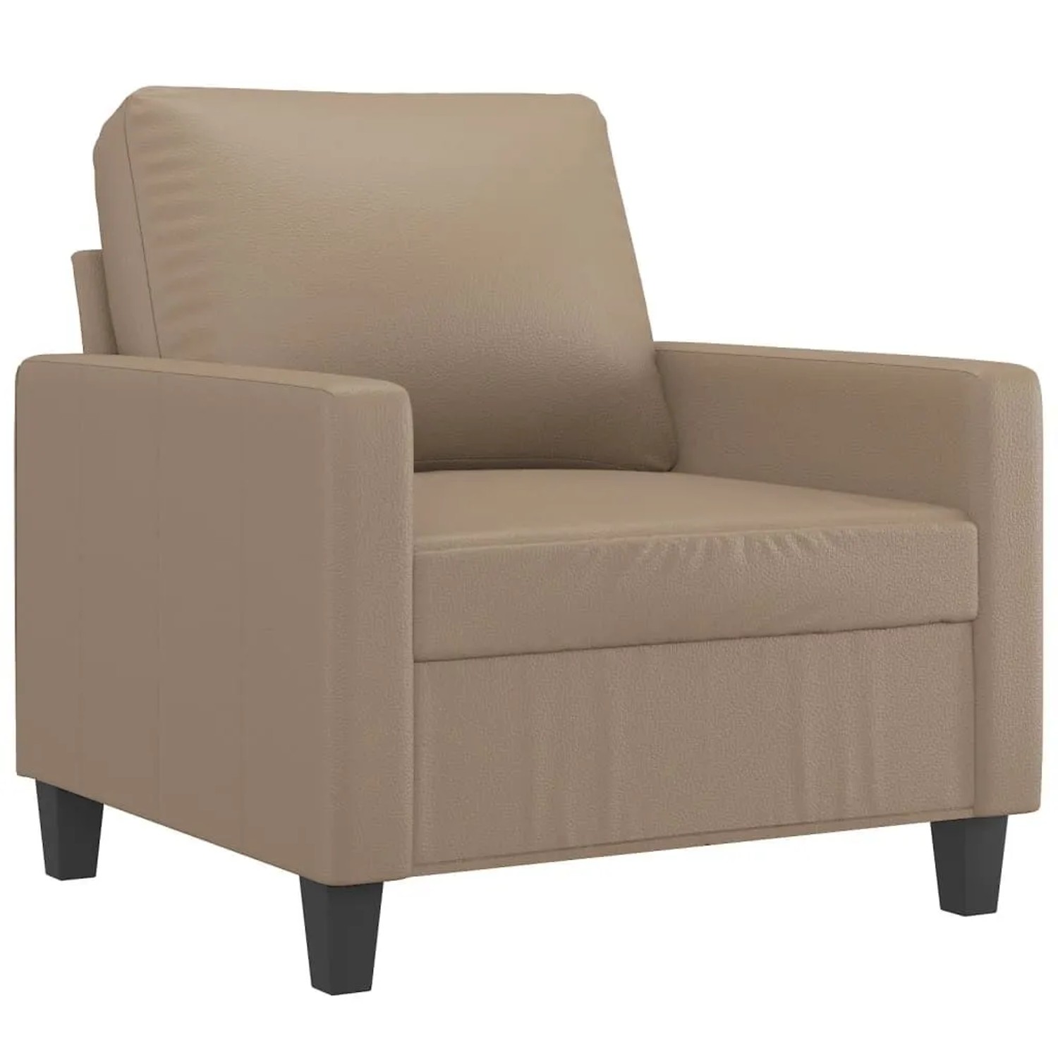 vidaXL Sessel Cappuccino-Braun 60 cm Kunstleder 359131