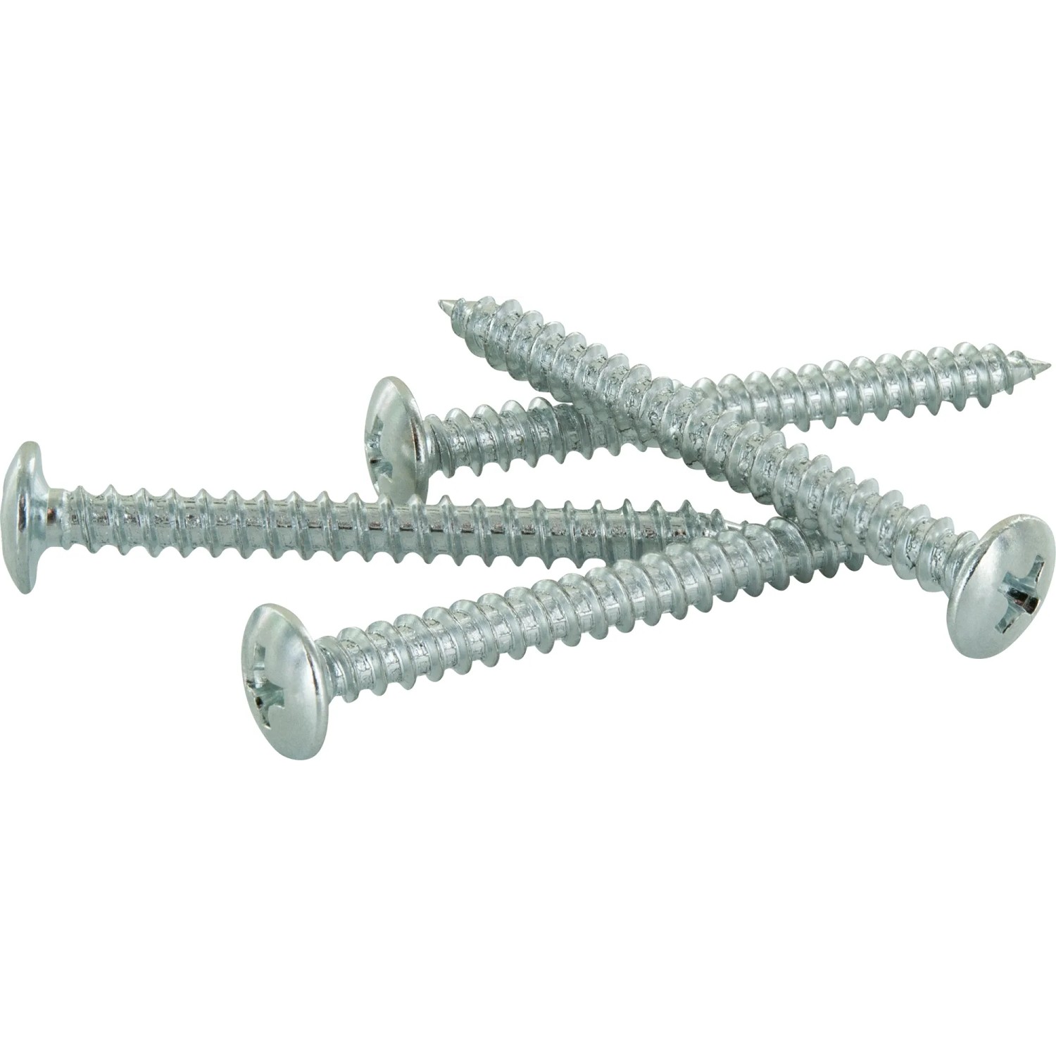 Silberne Schrauben mit Kreuzschlitzkopf, geeignet für diverse Anwendungen.