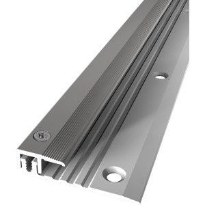 Parkettfreund Endprofil PF377V Edelstahl, 180cm Länge, für Bodenhöhen 4-9,5mm.