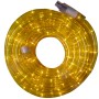 Gelber LED-Lichtschlauch, 6 m, für Innen- und Außenbereich.
