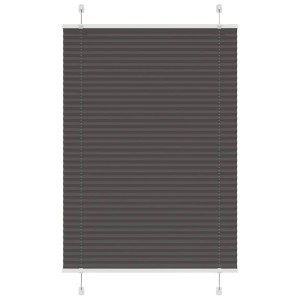 vidaXL Plissee Schwarz 85x100 cm Stoffbreite 84,4 cm Polyester 4015123