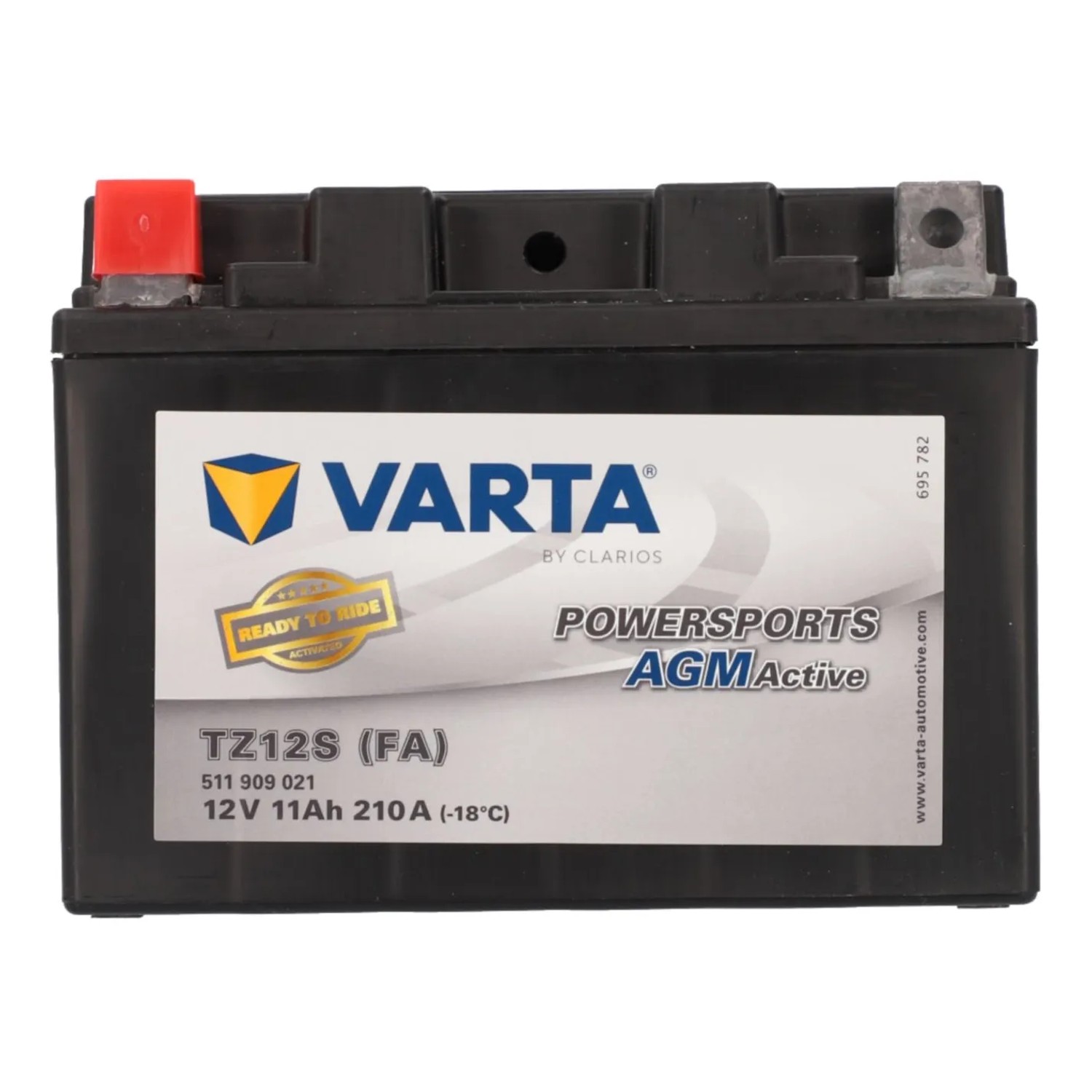 Varta Powersports AGM Batterie, 12V 11Ah, für Motorrad, Quad & Co.
