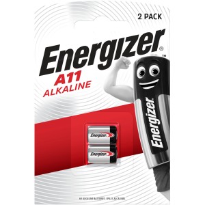 2er-Pack Energizer A11 Alkaline Spezialzellen, 6V Knopfzellen für elektronische Geräte.