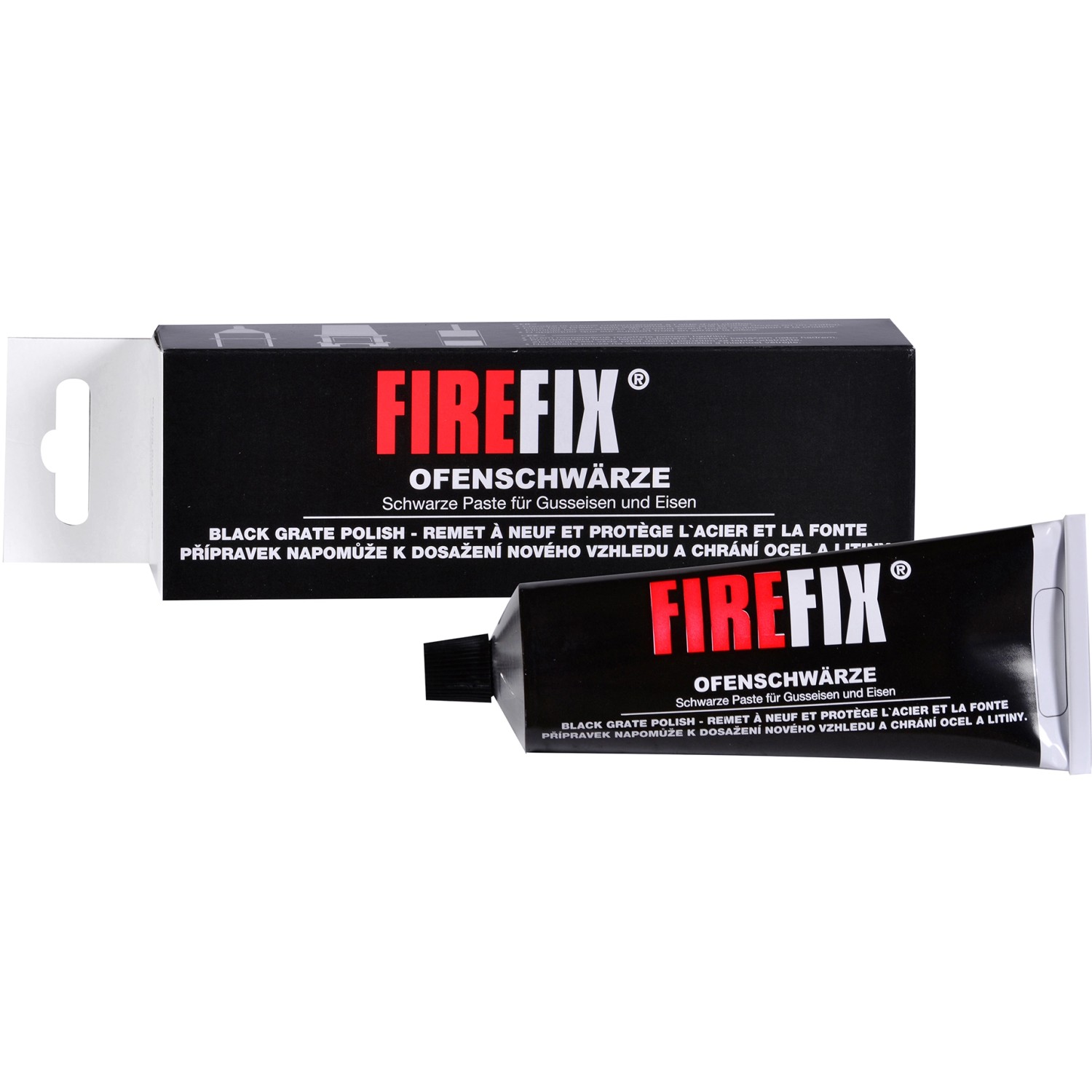 Firefix Ofenschwärze Tube, Zubehör für Kamine und Öfen.