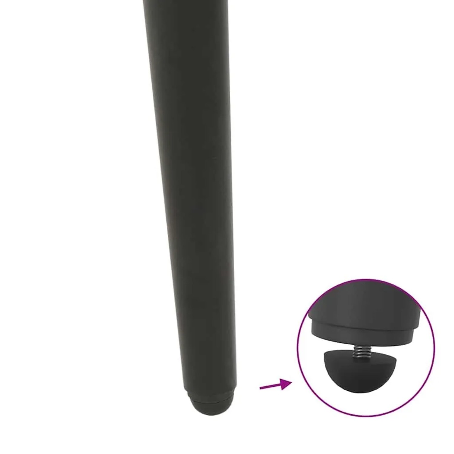 vidaXL Konsolentischbeine Konische Form 4 Stk Anthrazit 72-73 cm Stahl 4012518_9