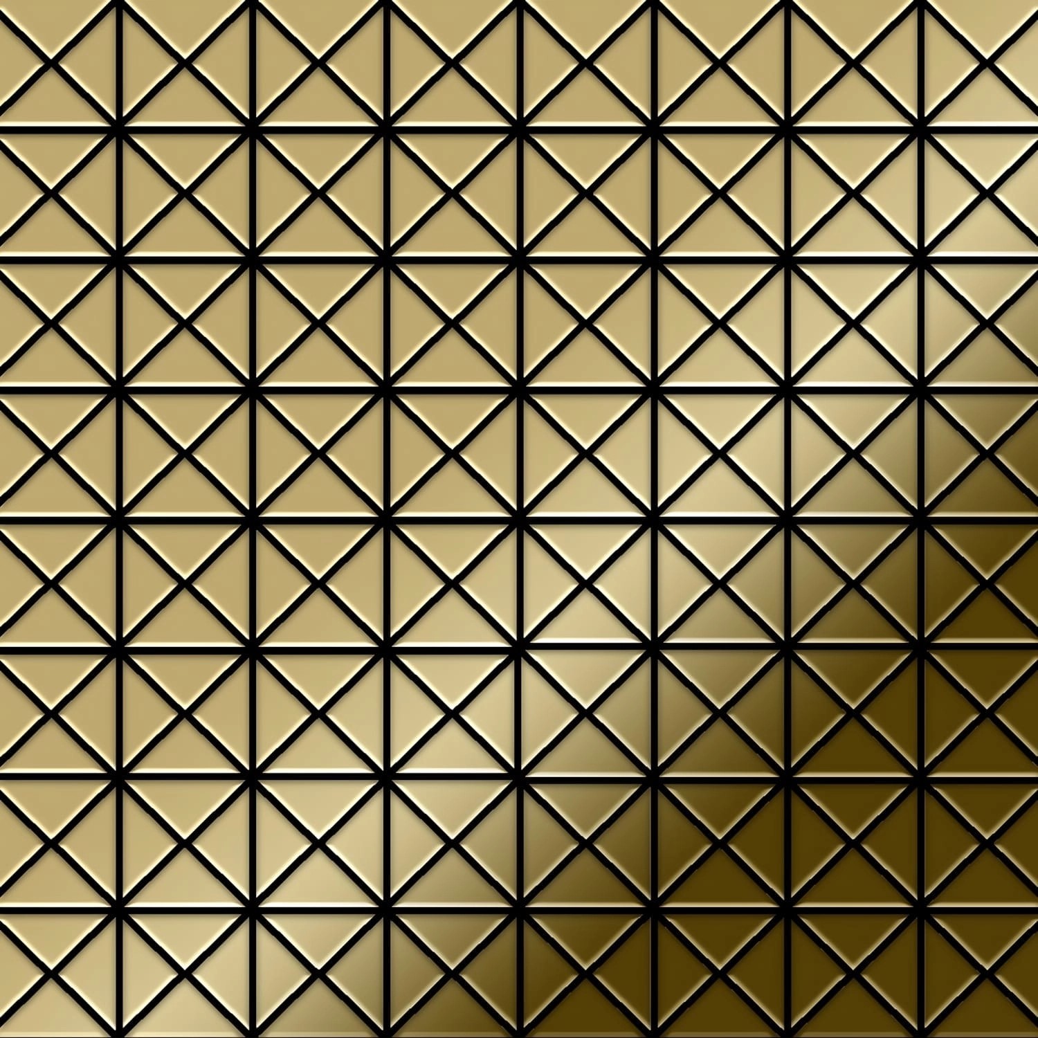ALLOY Mosaik Fliese Massiv Metall Titan Hochglänzend Gold 1,6mm Stark Deco- günstig online kaufen