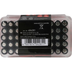 Alkaline AAA Batterien, 50er Pack für Geräte wie Taschenlampen und Fernbedienungen.