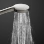 Schütte Stangenbrause-Set Karibik Oval Graphit Matt mit Wasserstrahl.