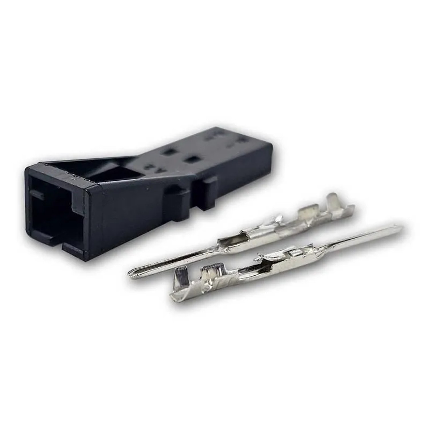 world-trading-net Mini-AMP-Buchse 2-polig Schwarz 10er Pack