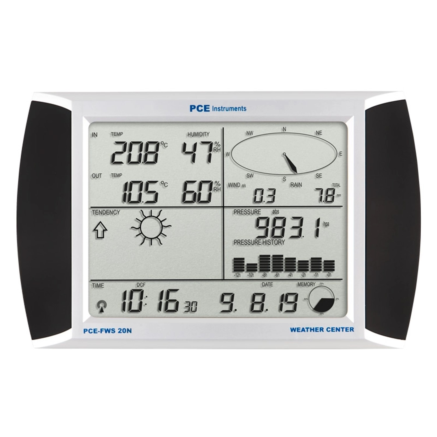 PCE Instruments Wetterstation mit Außenensensor für den Heimbereich FWS 20N günstig online kaufen