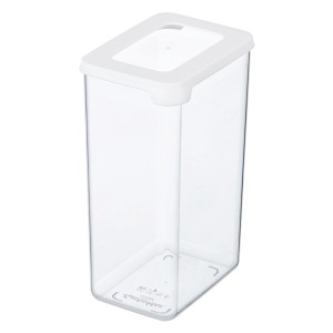 Transparenter SmartStore Vorratsbehälter Vision 1,6 l mit weißem Deckel für trockene Lebensmittel.