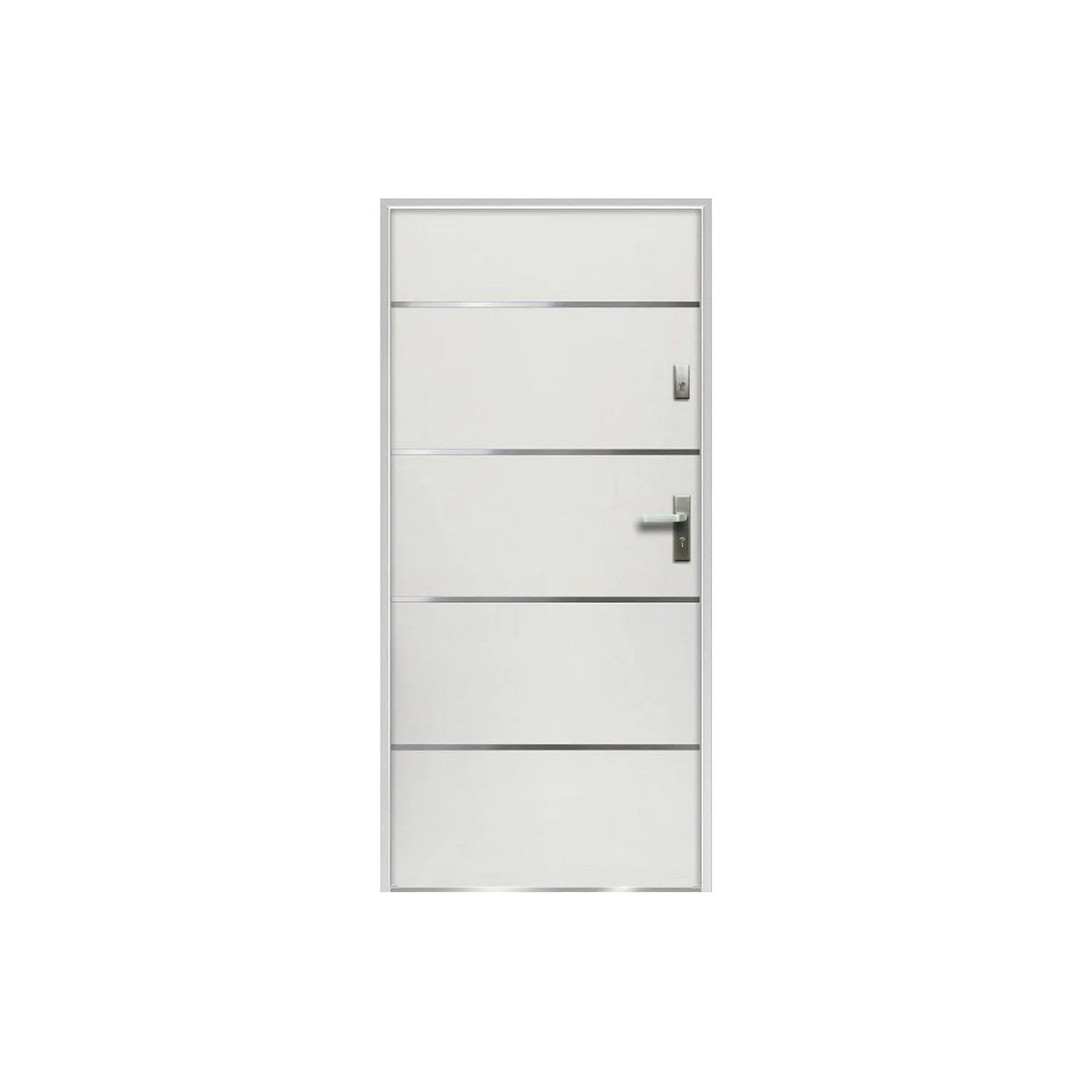 Vente-unique Haustür Naxara Weiß 95 cm