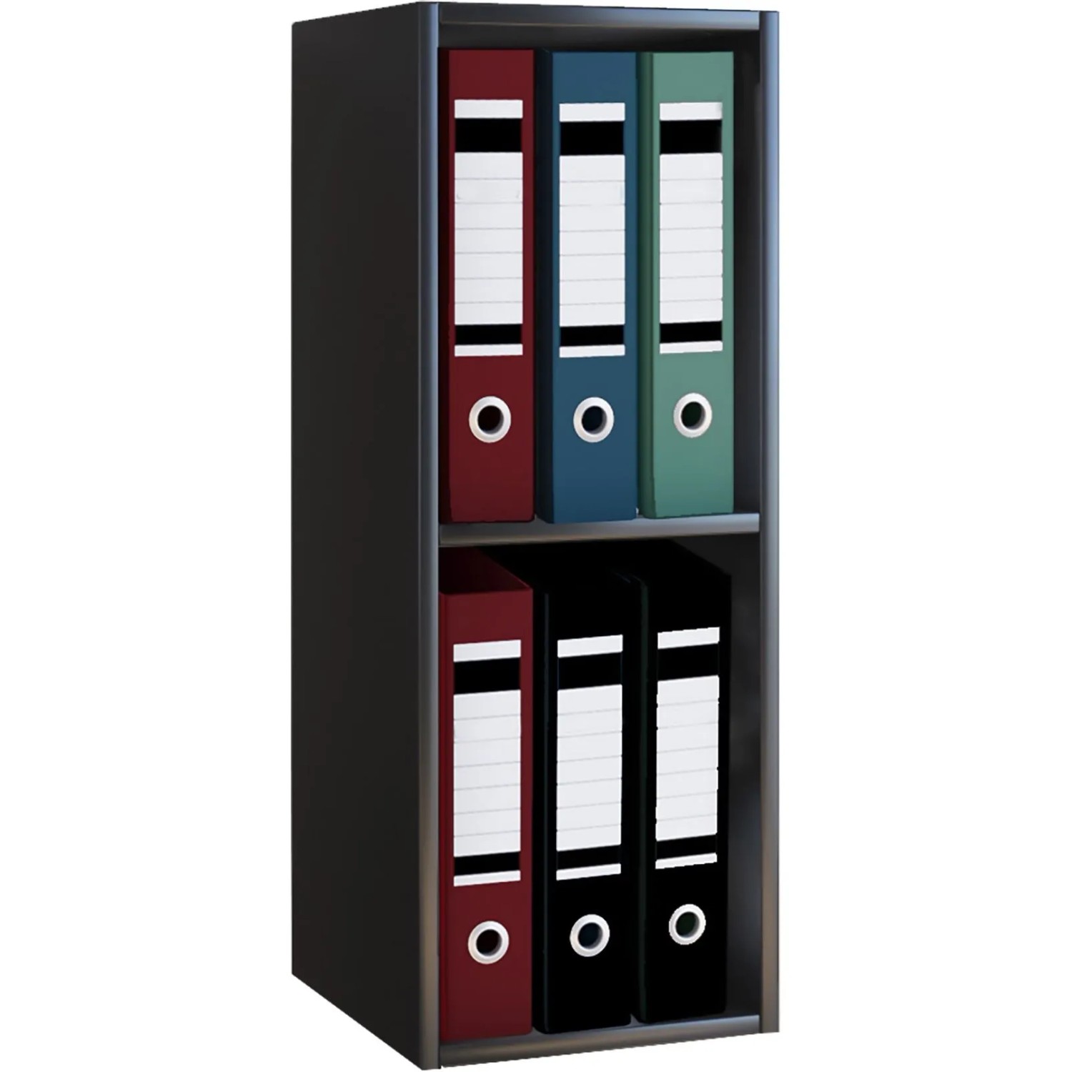VCM Büroregal & Bücherregal Offas Schwarz