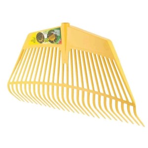 Galaflor Laubrechen mit Laubhand aus Kunststoff 26 Zinken Feststehend 60 cm